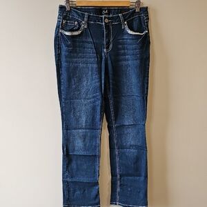 Earl 32x32 Women's Dark Blue Size 12 Boot Cut Jeans